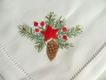 Christmas napkin - fir cone motive